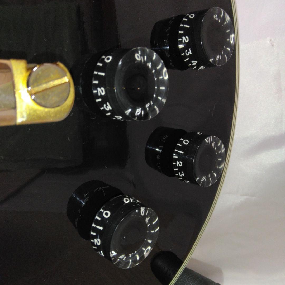 レスポール カスタムモデル 黒 メイソン/ソフトケース ベルト シールド付き