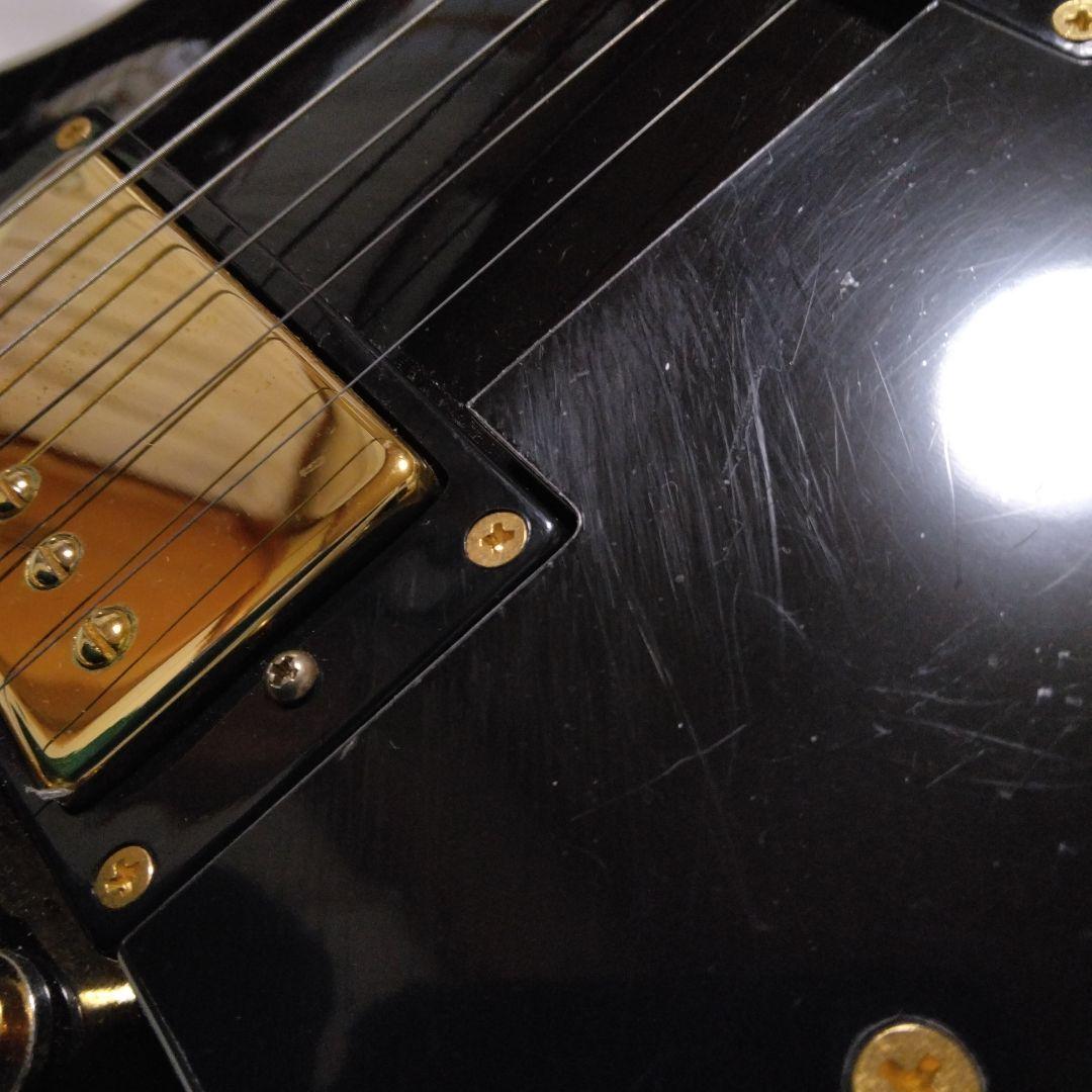 レスポール カスタムモデル 黒 メイソン/ソフトケース ベルト シールド付き