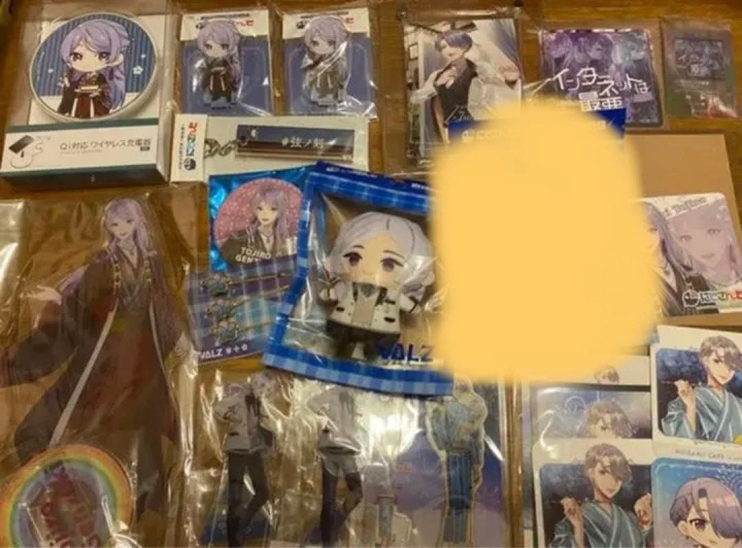 弦月藤士郎　アクリルスタンド　缶バッジ　充電器　にじぱぺっと　コースター　サイン