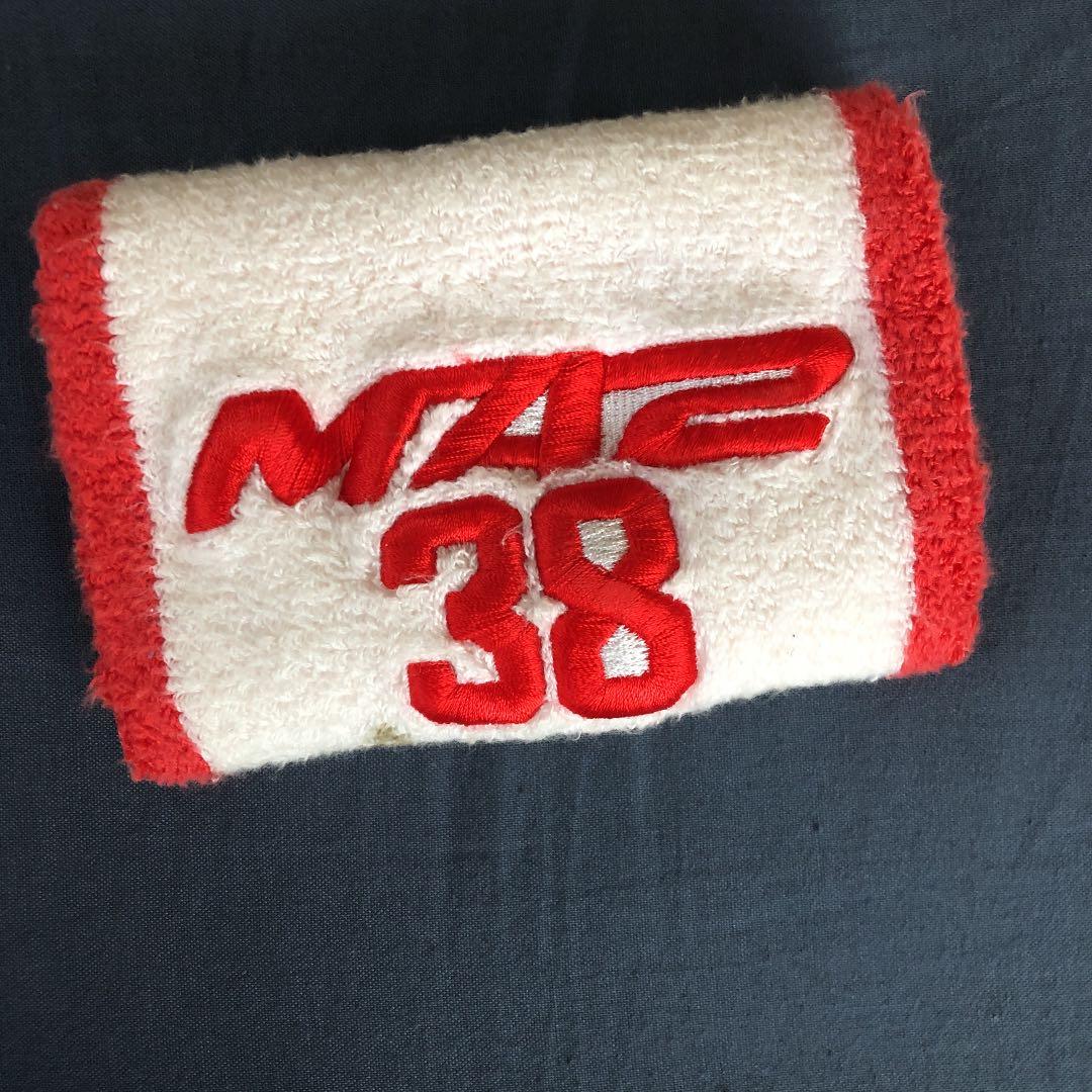 引退 赤松真人選手 本人着用 サイン入りリストバンド