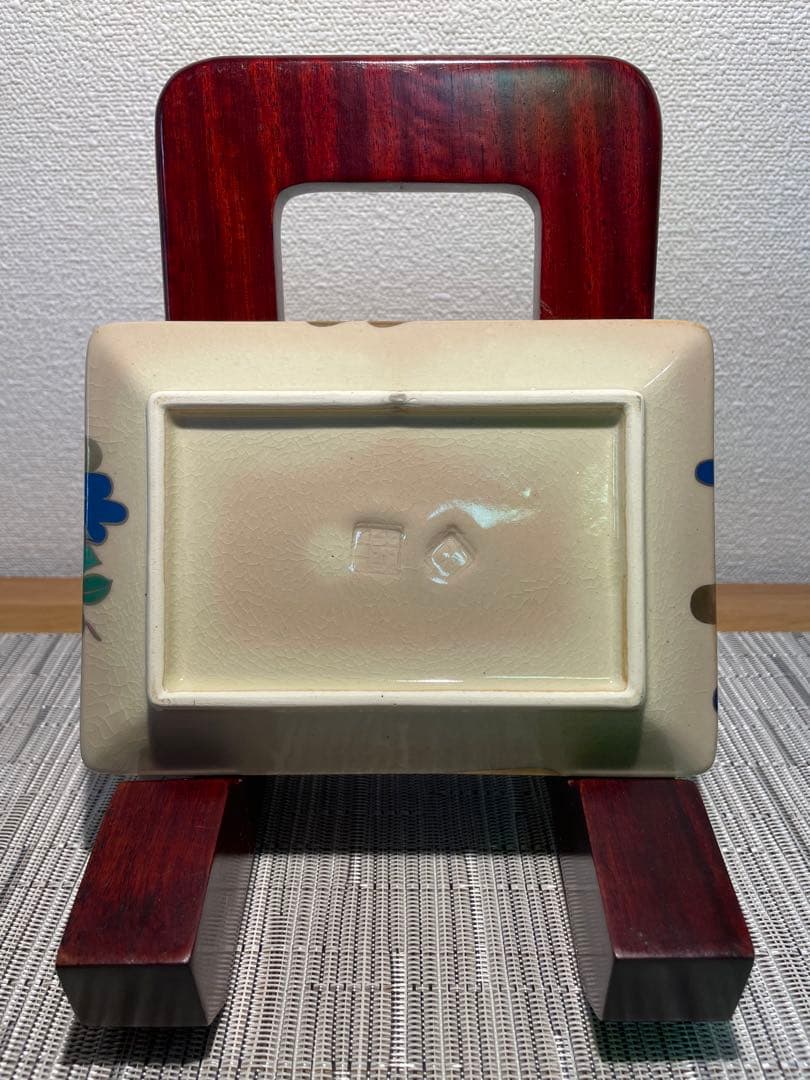 132桑野むつ子 京都 御所の花十二ヶ月【8月百日紅】抹茶椀・和陶皿 しおり付