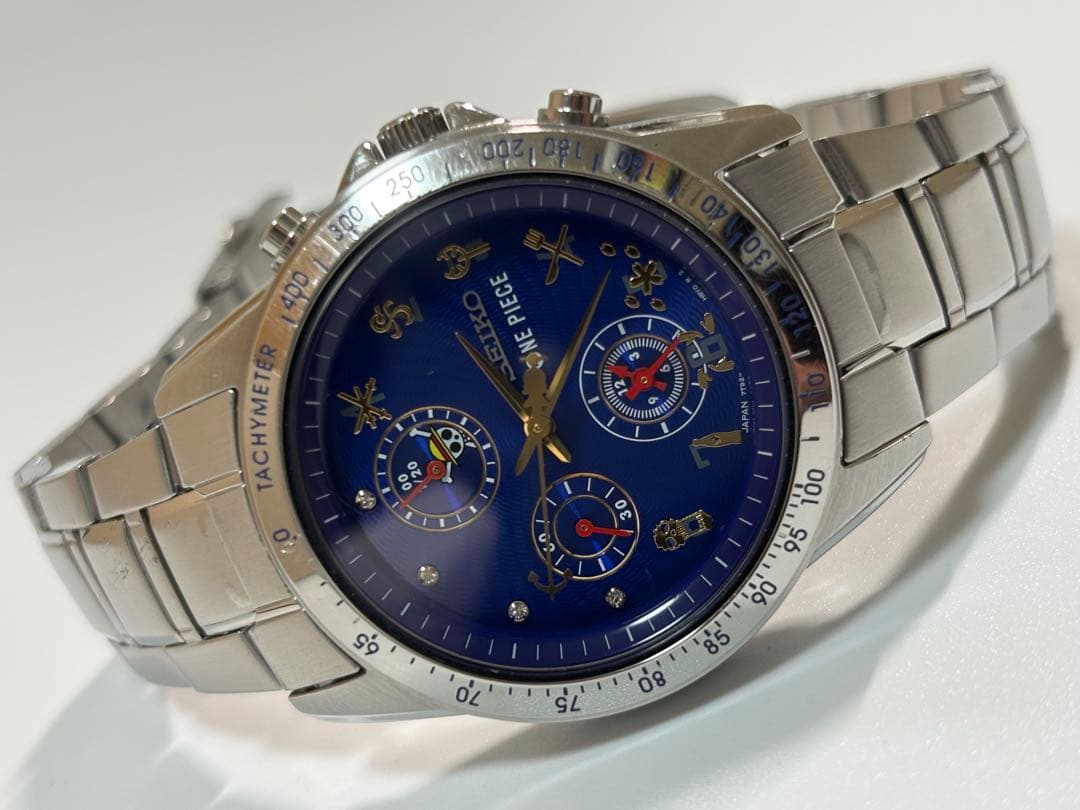【電池新品】ONE PIECE ワンピース SEIKO セイコー 腕時計 ブルー