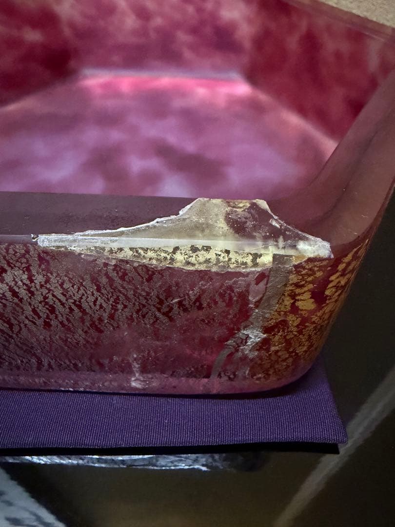 文化勲章　藤田喬平　手吹　飾筥　春千里　潤織箱