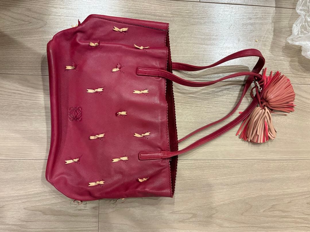 ロエベ　タッセル　リボン　ショルダーバッグ