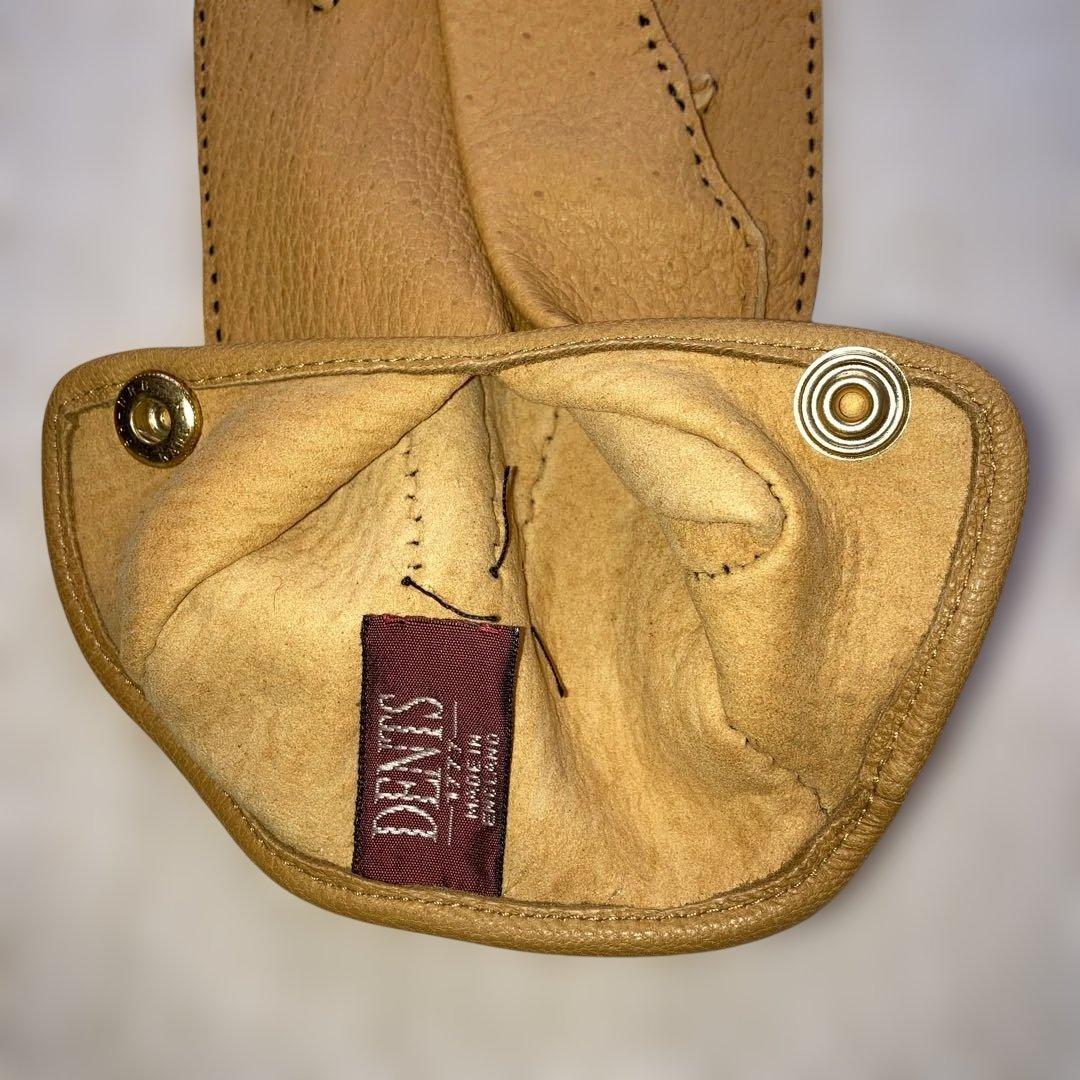 デンツ　DENTS ペッカリーグローブ　ノーライニング　裏地なし　サイズ8