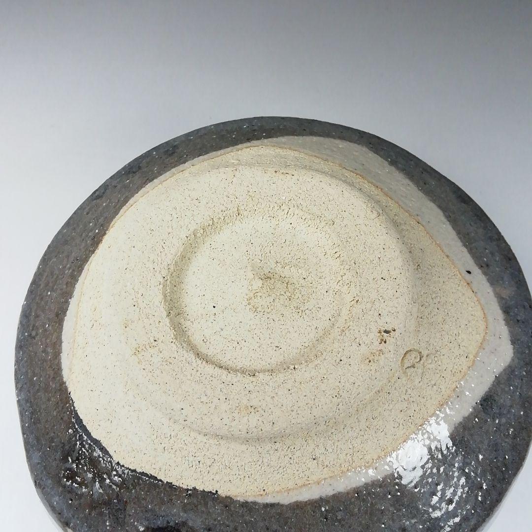 Ｔ２９７　茶碗　『鼡志野茶碗』『竹里庵　葵窯　加藤春二』　共箱　抹茶碗　茶道具