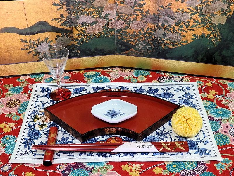 古伊万里　染付　若松に笹の図　菱形変形皿　豆皿　江戸期　E496AS-CUi