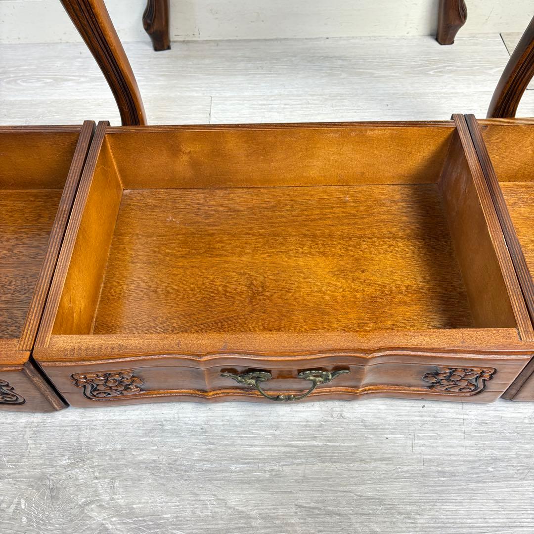 【イタリア製】クラウディオ 猫脚 3段チェスト 大理石 天板 アンティーク