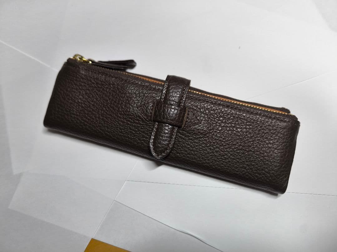 ルポペンケース　ダークブラウン　箱付き