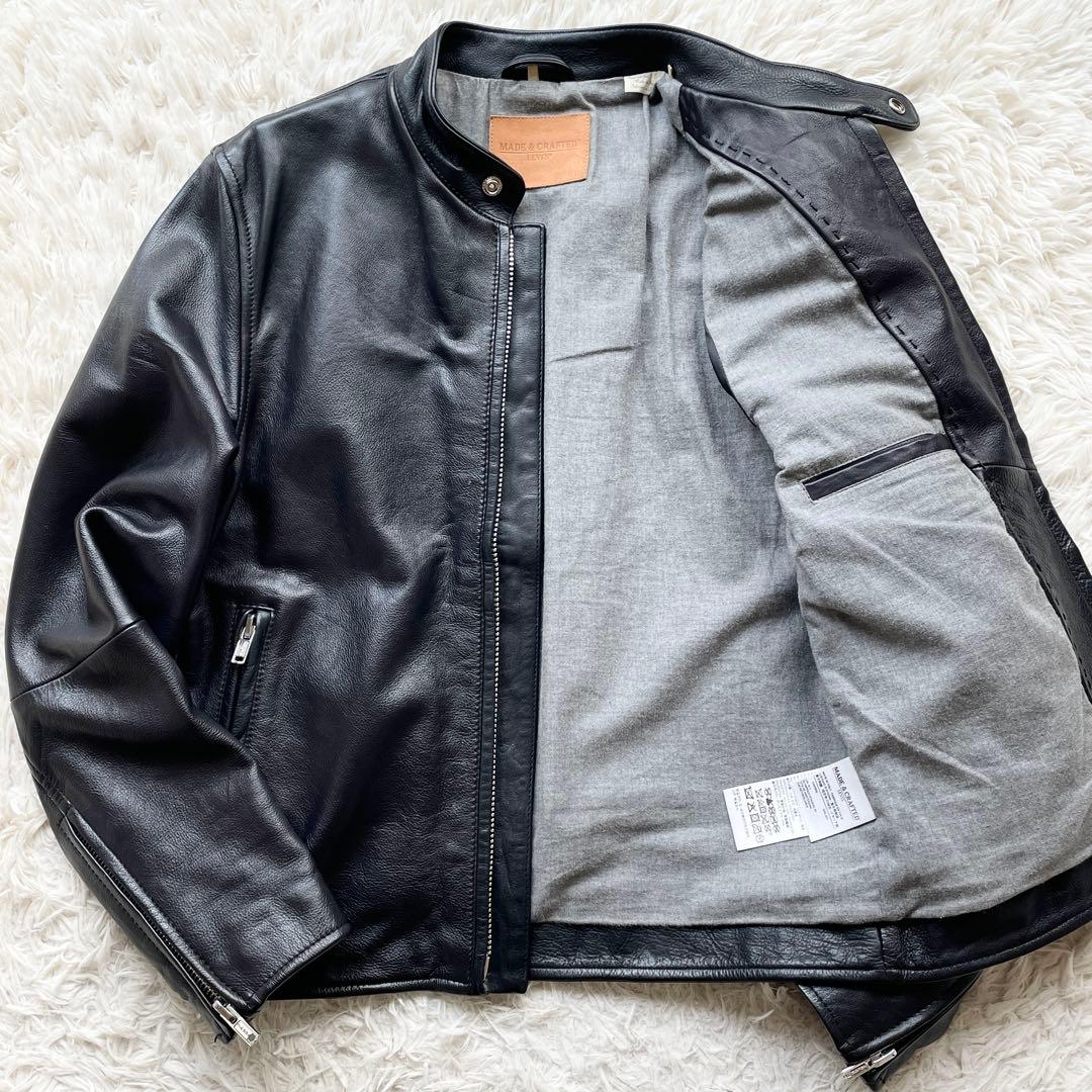 ジン LEVI'S メイドアンドクラフト レザー シングルライダース
