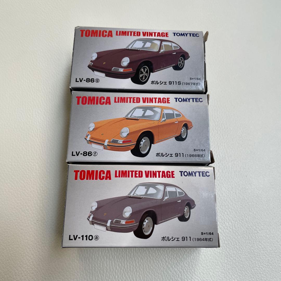 トミカリミテッドヴィンテージ　ポルシェ911 3台セット