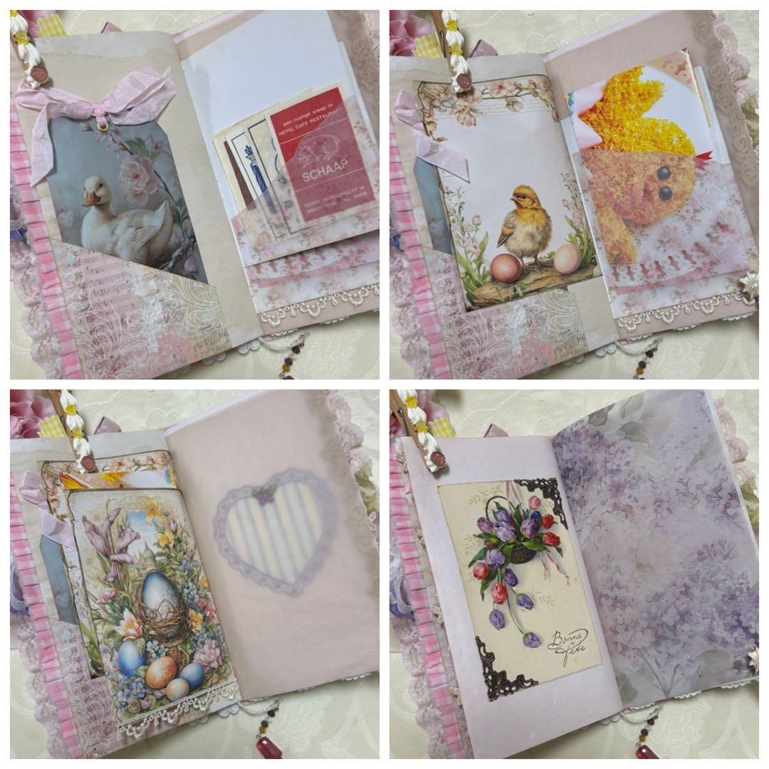 薔薇とレースのジャンクジャーナル・雑記帳　Happy Easter
