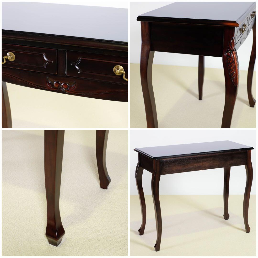 新品 コンソールテーブル アジアン デスク アンティーク 飾り棚 ホテル仕様