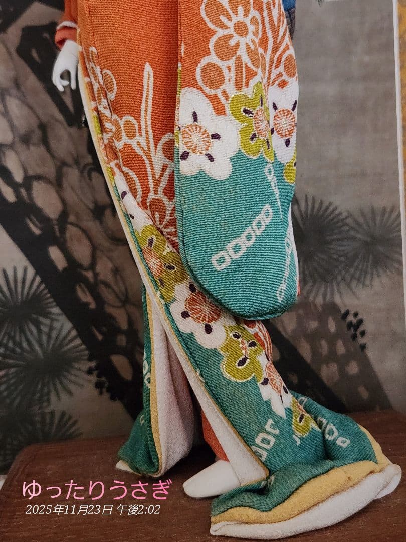 浮世絵美女人形 立ち姿の娘