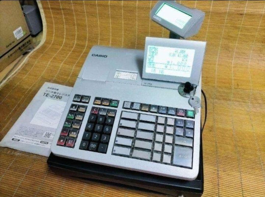 カシオレジスター　TE-2700　フル設定込み　PC連携　7211172