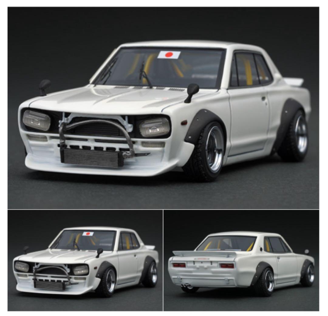 イグニッションモデル　1/43 LBWK ハコスカ ホワイト　0714