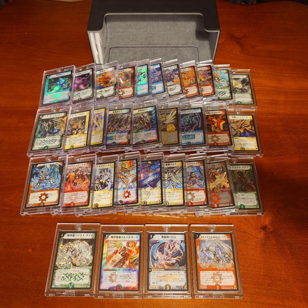 冬*様 デュエルマスターズ 初期系 33枚（マグネットローダー＋スリーブ+収納箱