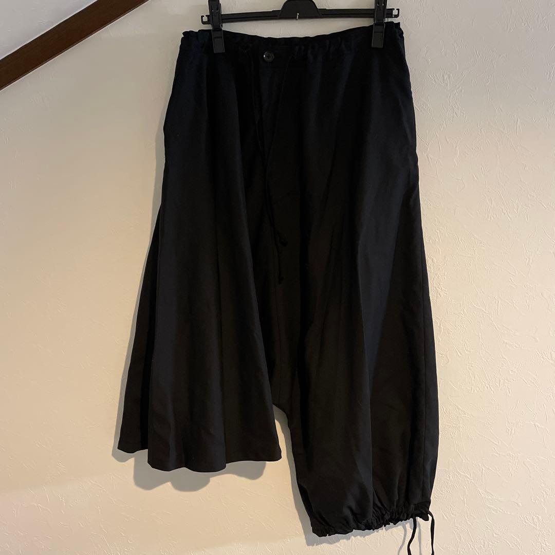 Ground Y グラウンドワイ　ヨウジヤマモト　ブラックサルエルパンツ　アシメ