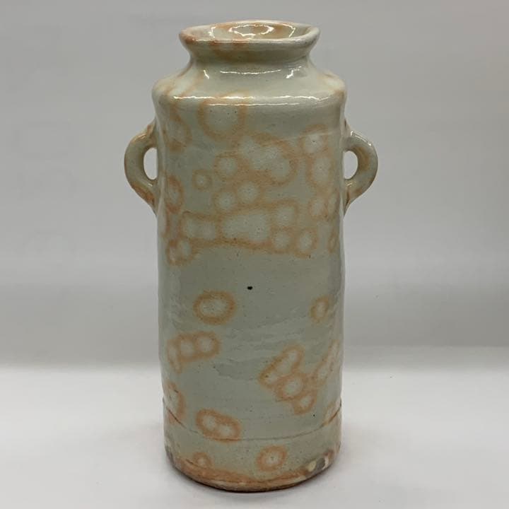 【花入21】萩6  御本手　耳付　彩雲窯　高さ22㎝