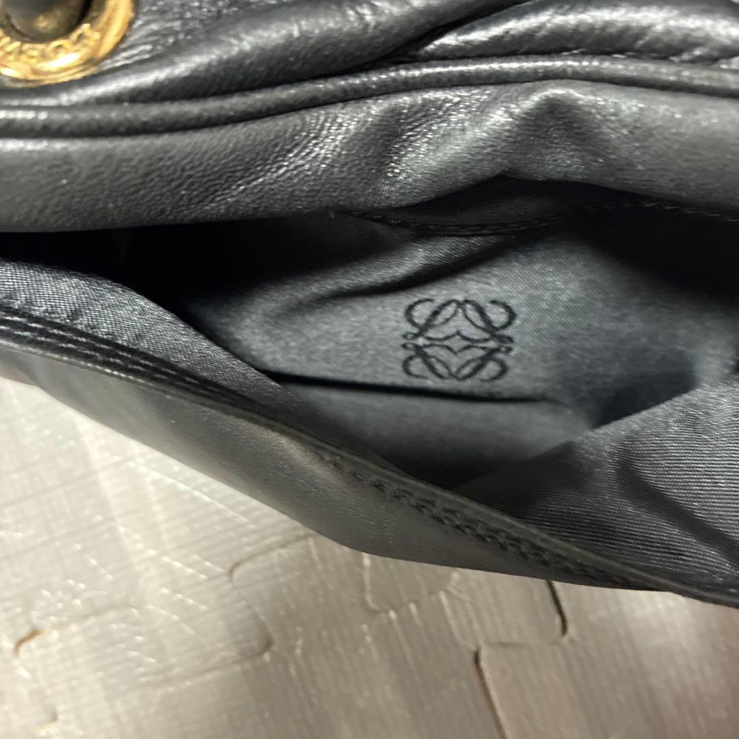 LOEWEロエベ ミニバッグ アナグラム 黒