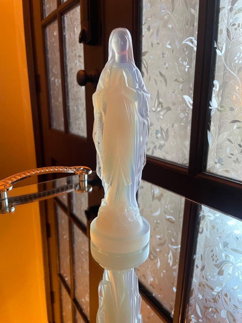 【エトラン】オパリンガラス　ルルドの聖母マリア像