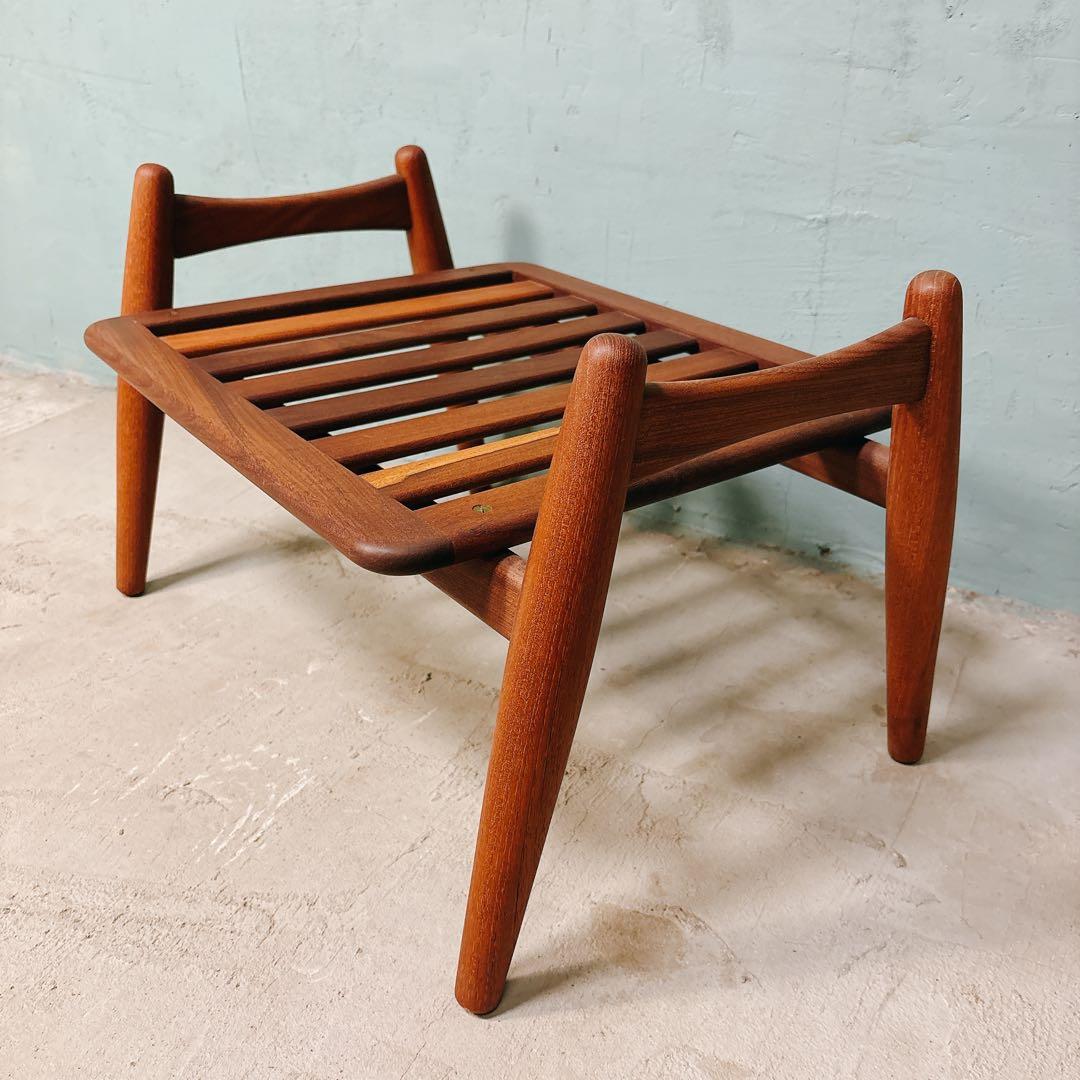 ウェグナー　GE240 オットマン　チーク材　北欧家具　北欧ビンテージ