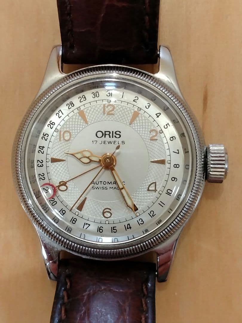 【稼働品】ORIS ポインターデイト（アンティーク時計）