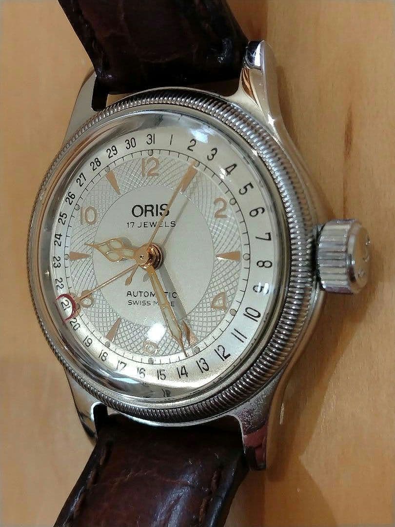 【稼働品】ORIS ポインターデイト（アンティーク時計）