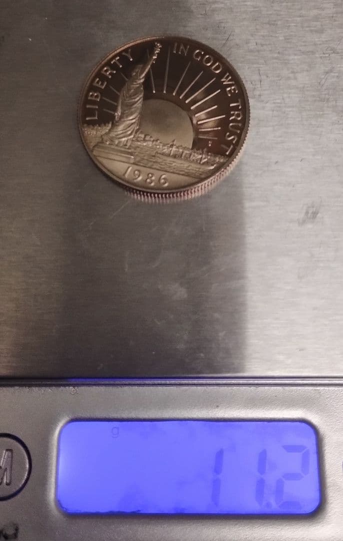 1986年 米国リバティ銀貨セット( 1ドル＆50セント)