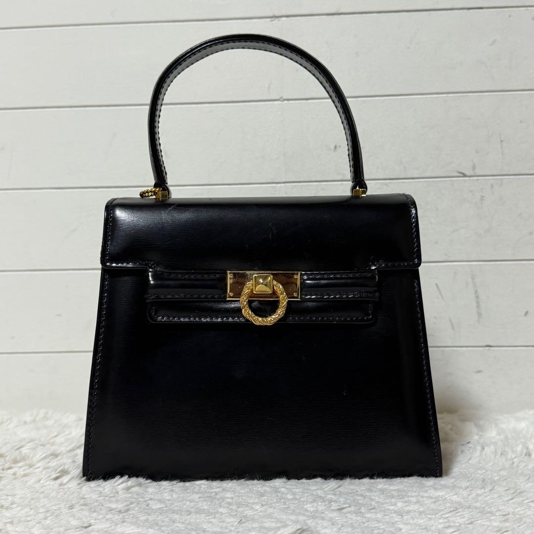 ⭐️極美品⭐️　ロウナーロンドン　ハンドバッグ　フォーマルバッグ　ゴールド金具