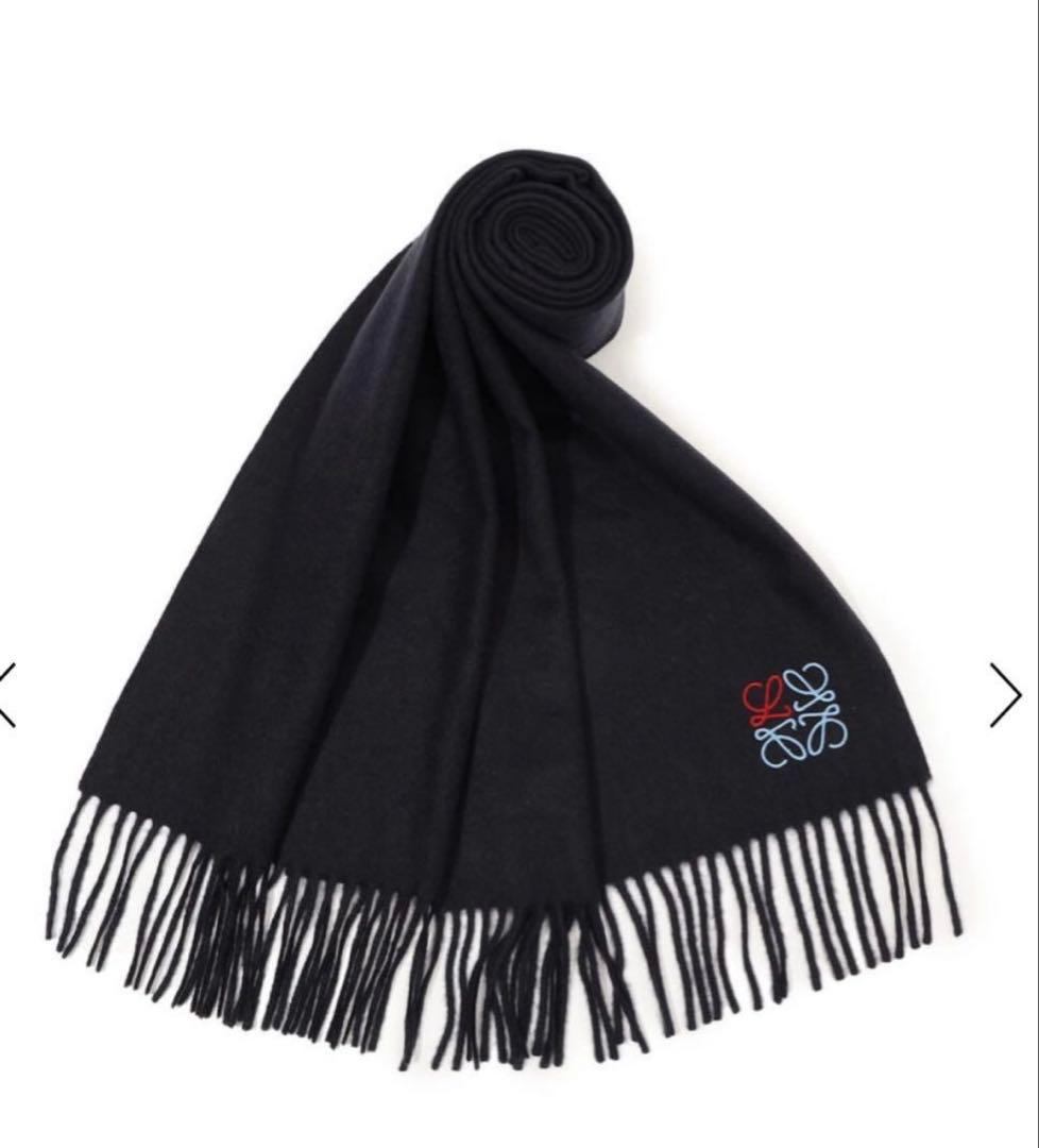 ゆき　LOEWE ロエベ アナグラムスカーフ　カシミヤ