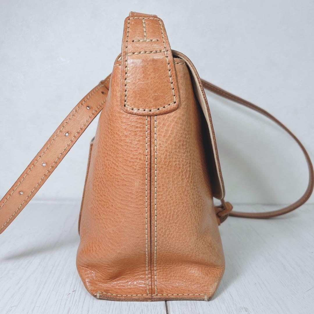 genten バッグ 牛革 ショルダーバッグ ゲンテン レザー 調整可能