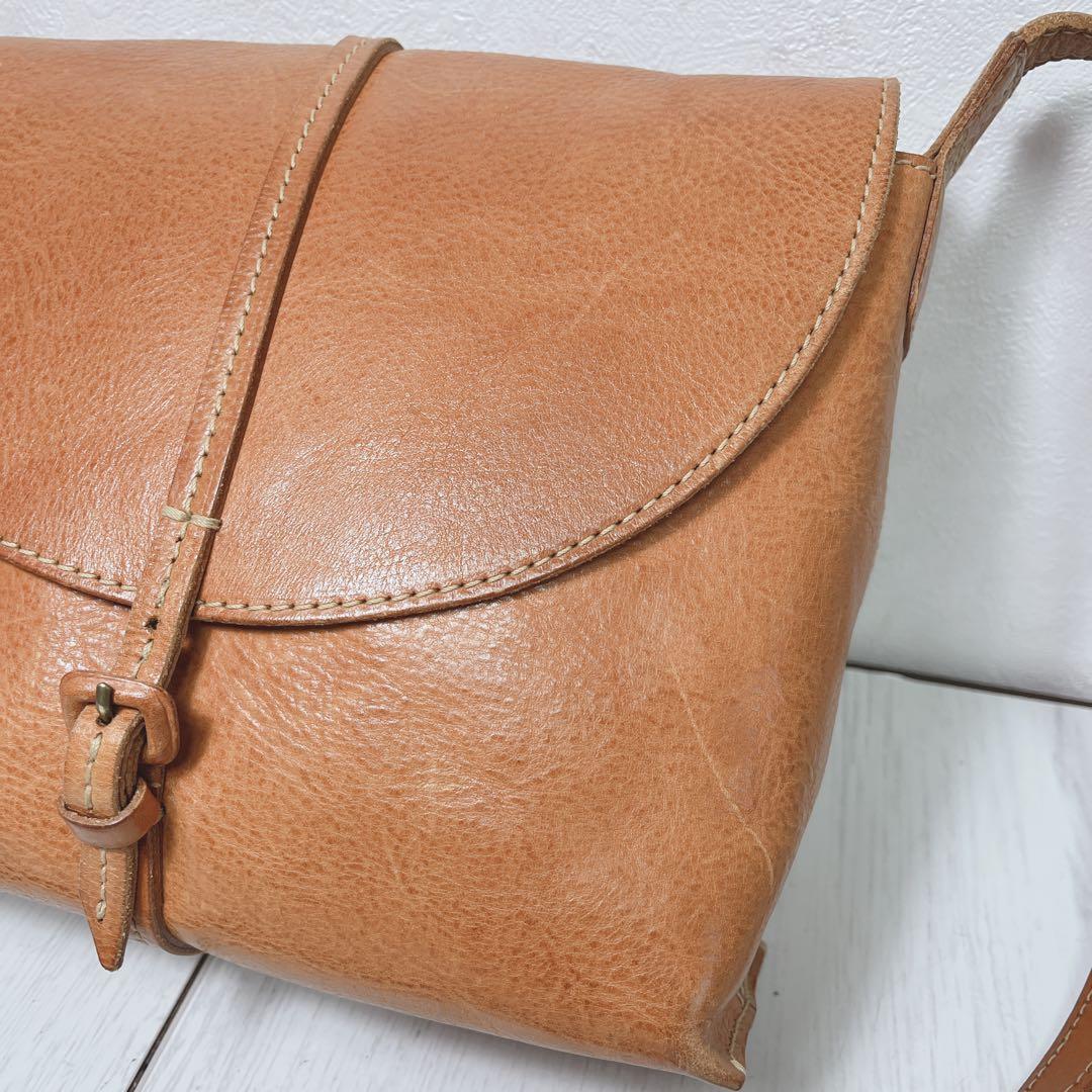 genten バッグ 牛革 ショルダーバッグ ゲンテン レザー 調整可能