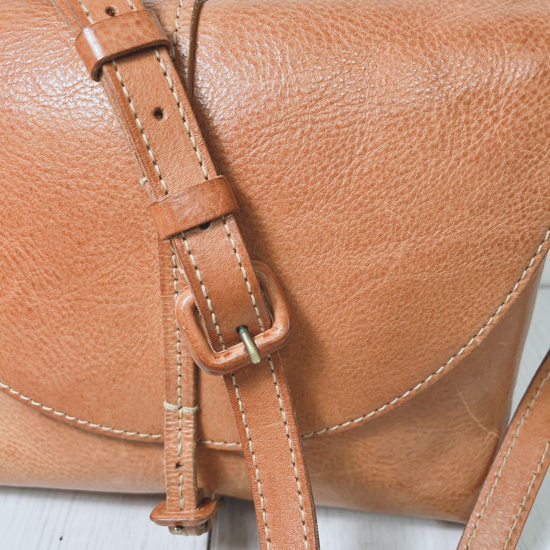 genten バッグ 牛革 ショルダーバッグ ゲンテン レザー 調整可能