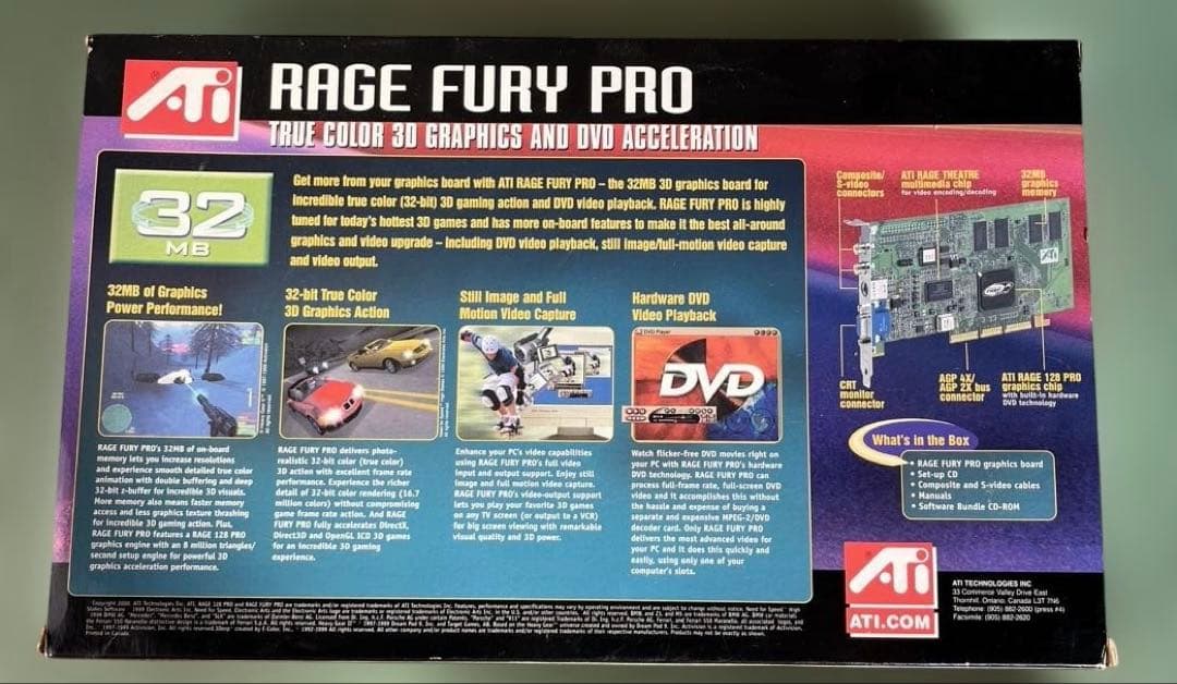 ビデオカード ATI Rage Fury Pro