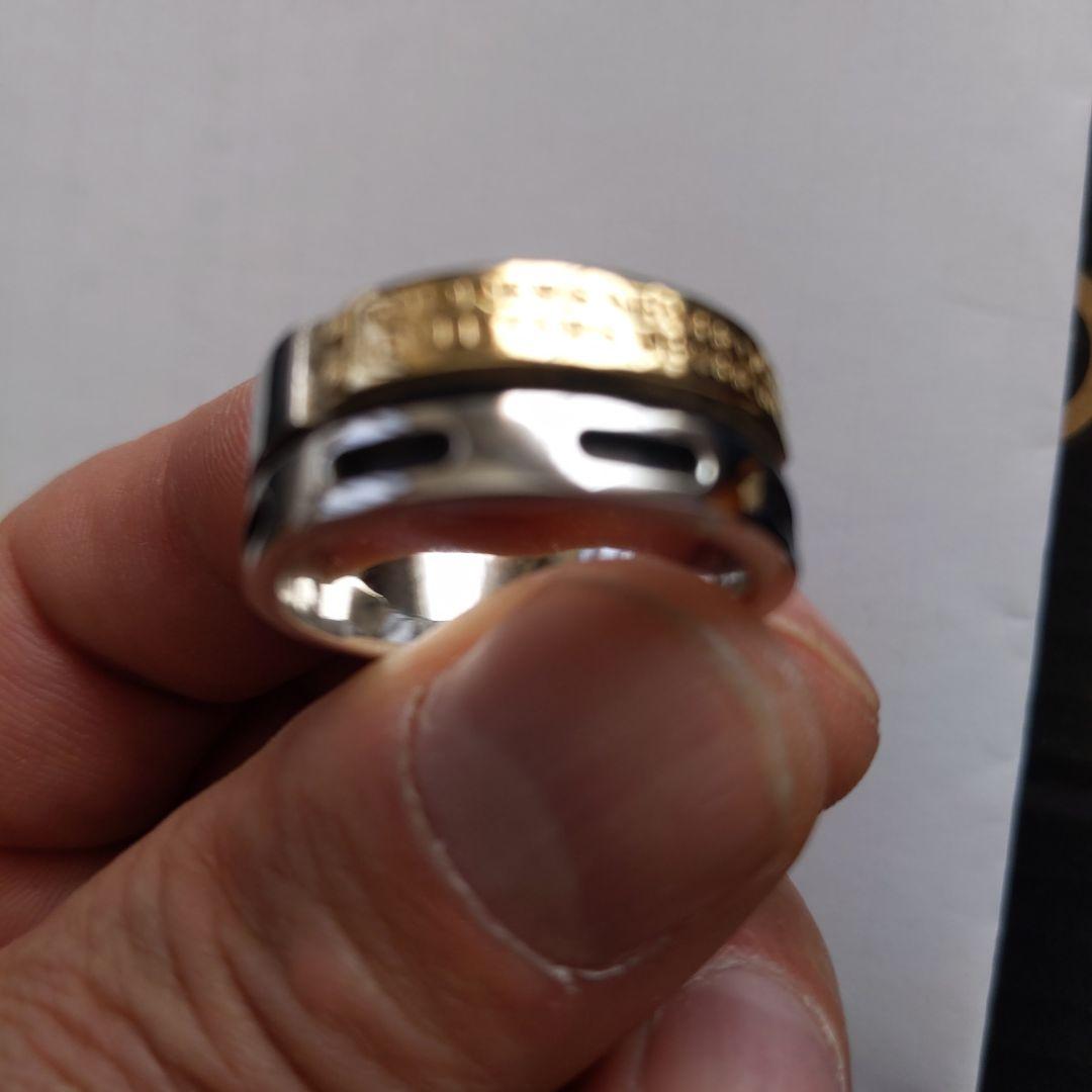 Dr MONROE K18シルバー コンビリング 28号美品