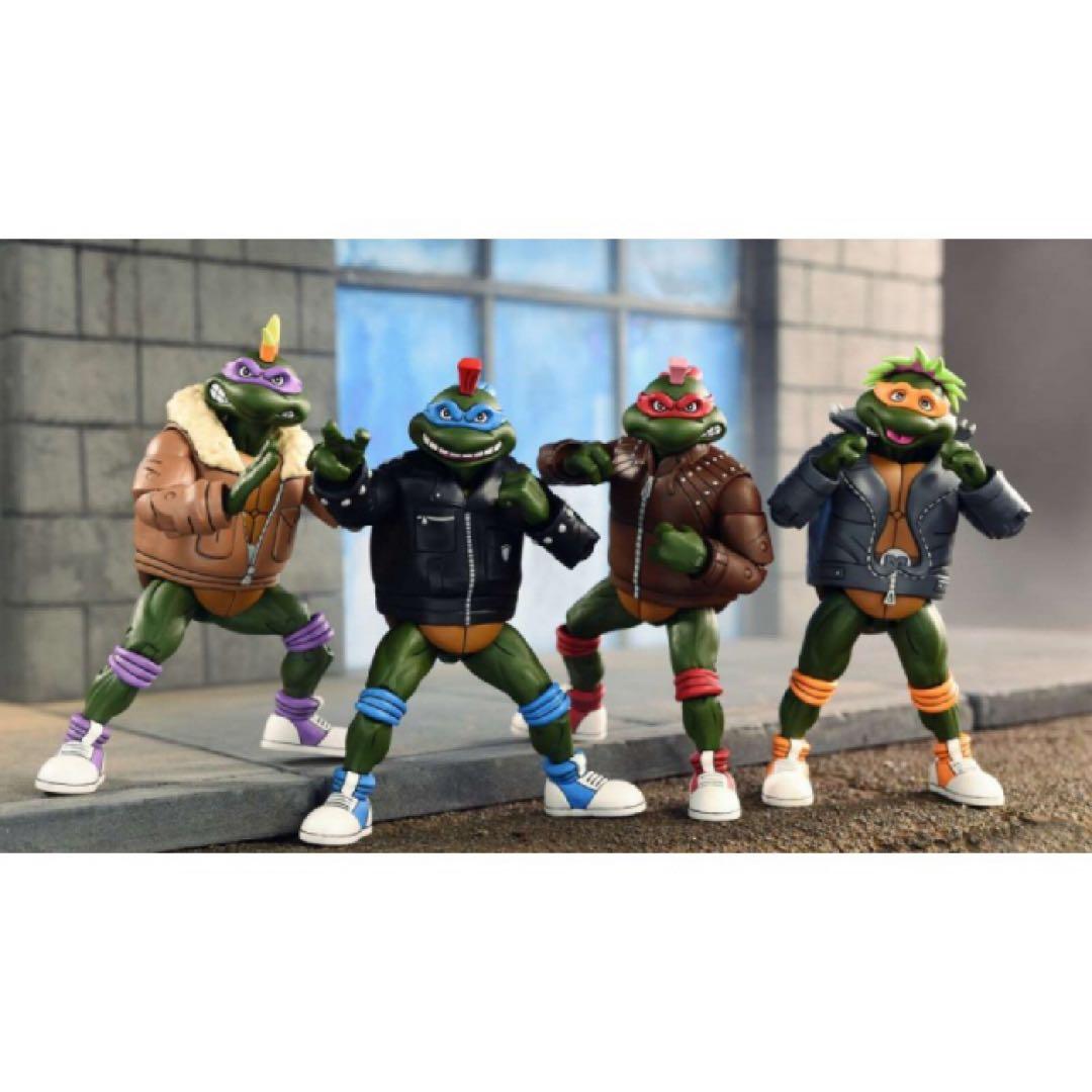 NECA TMNT ミュータントタートルズパンクディスガイズフィギュア4体セット