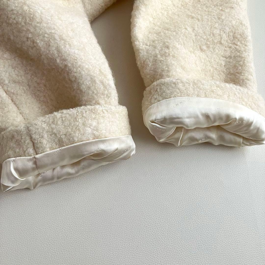 美品✨【GANNI】 ガニー FENN オーバーサイズ コート アイボリー