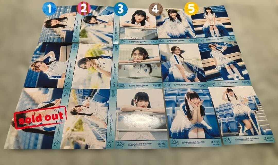 ナナニジ　22/7　15th衣装　あなたでなくちゃ　ブロマイド　バラ売り