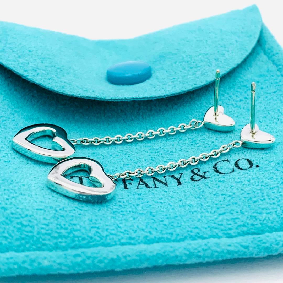 極美品 ティファニー ハートリング ドロップ ピアス シルバー925