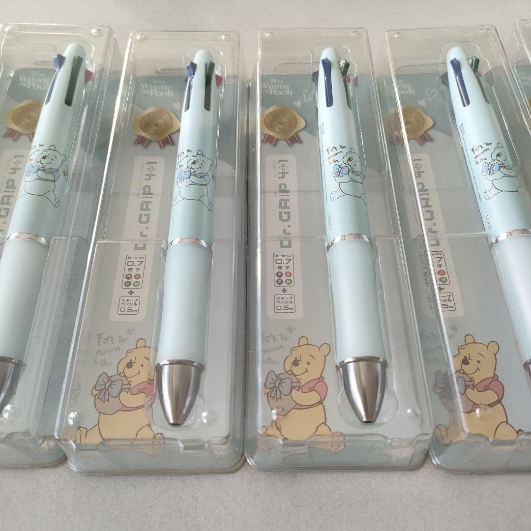 6本　ディズニー　プーさん　 ドクターグリップ4＋1 4色ボールペン0.7