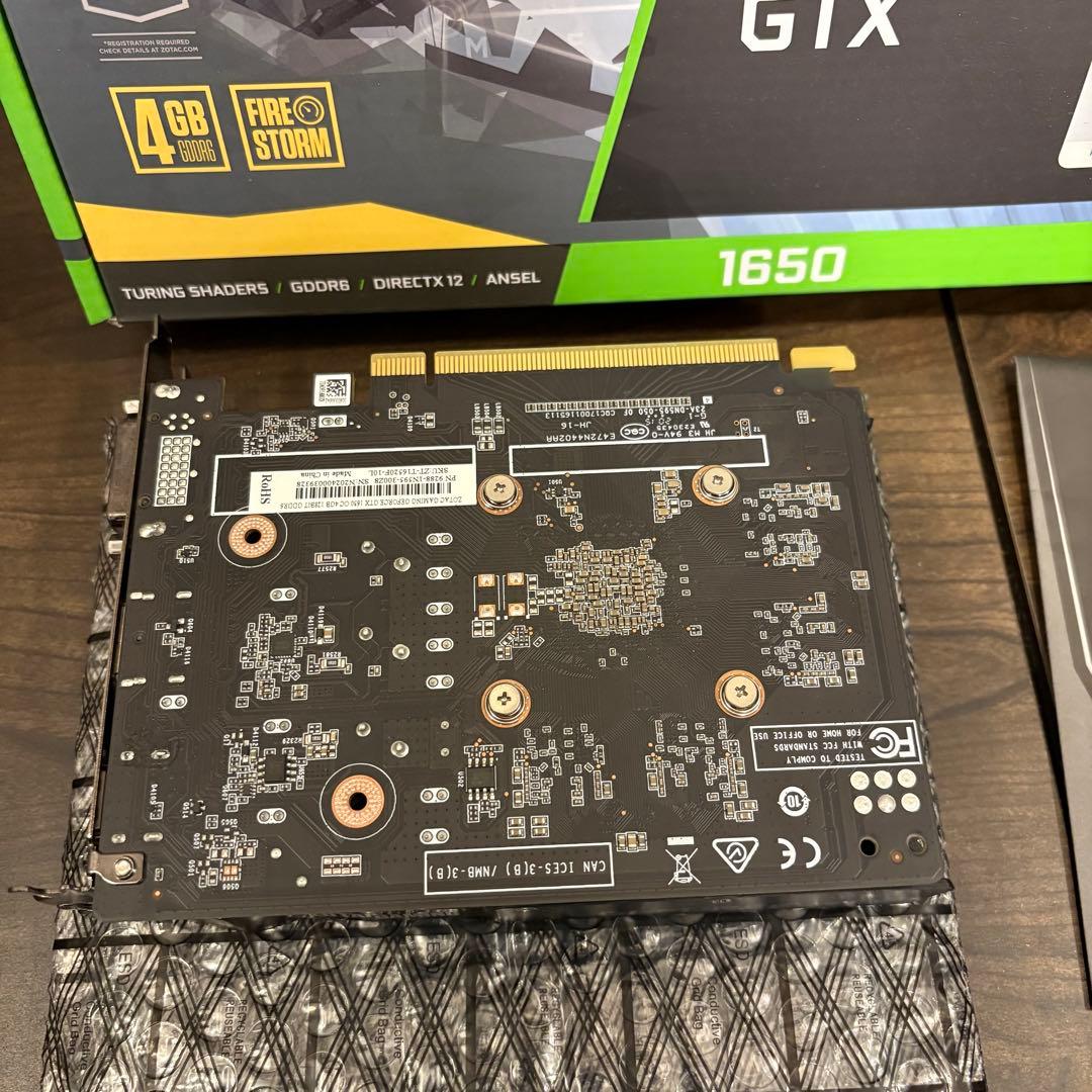 グラフィックボード・グラボ・ビデオカード ZOTAC GEFORCE GTX1650 OC 4GB