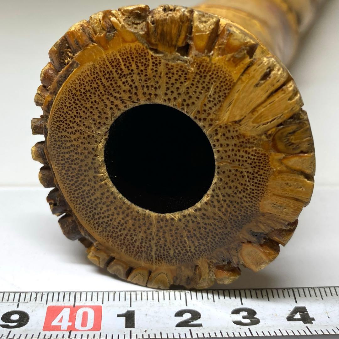 竹風在銘　銀三線　尺八　約60.5cm 東N7-1025①