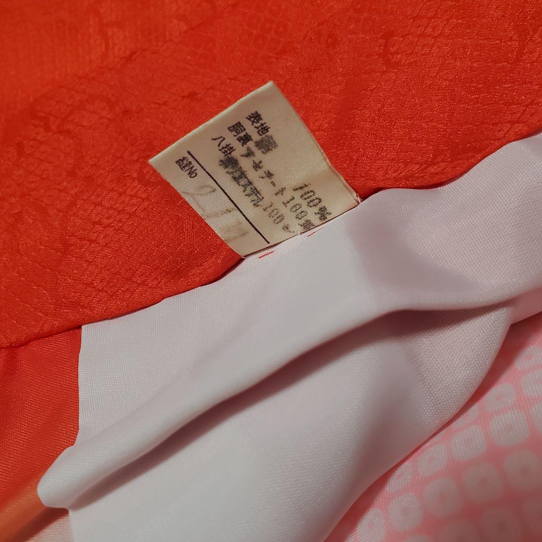 七五三 7歳 四つ身 正絹 子供 着物 作り帯 女の子長襦袢 フルセット