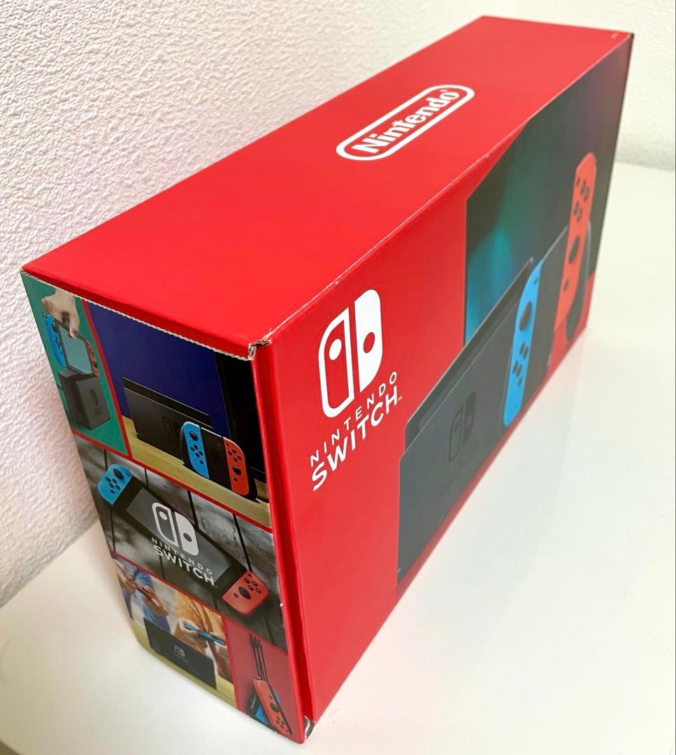 【美品】Switch 本体 保護フィルム・外箱・付属品あり 動作確認済 初期化済