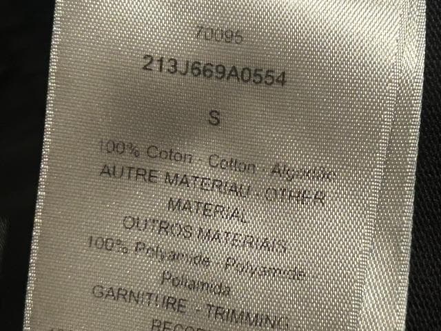 ♪送料無料★DIOR × sacai★名作コラボ★Tシャツ★異素材構築★黒★S♪