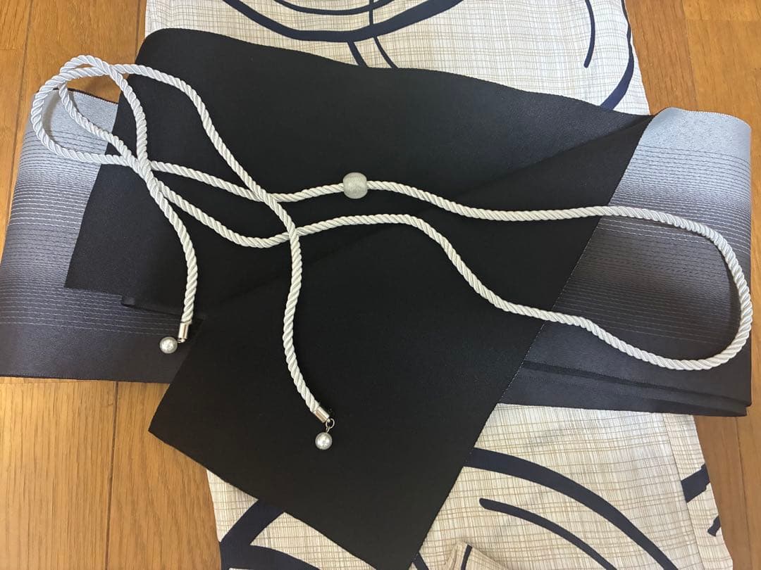 ✨モダン柄　浴衣&帯！帯締めプレゼント即日配送✨