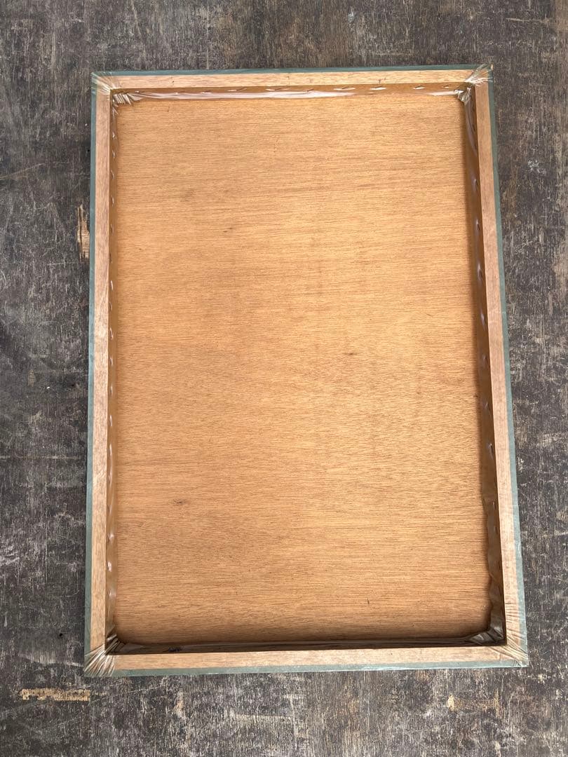 【O-1312】パンダ パネル 写真 木製 昭和