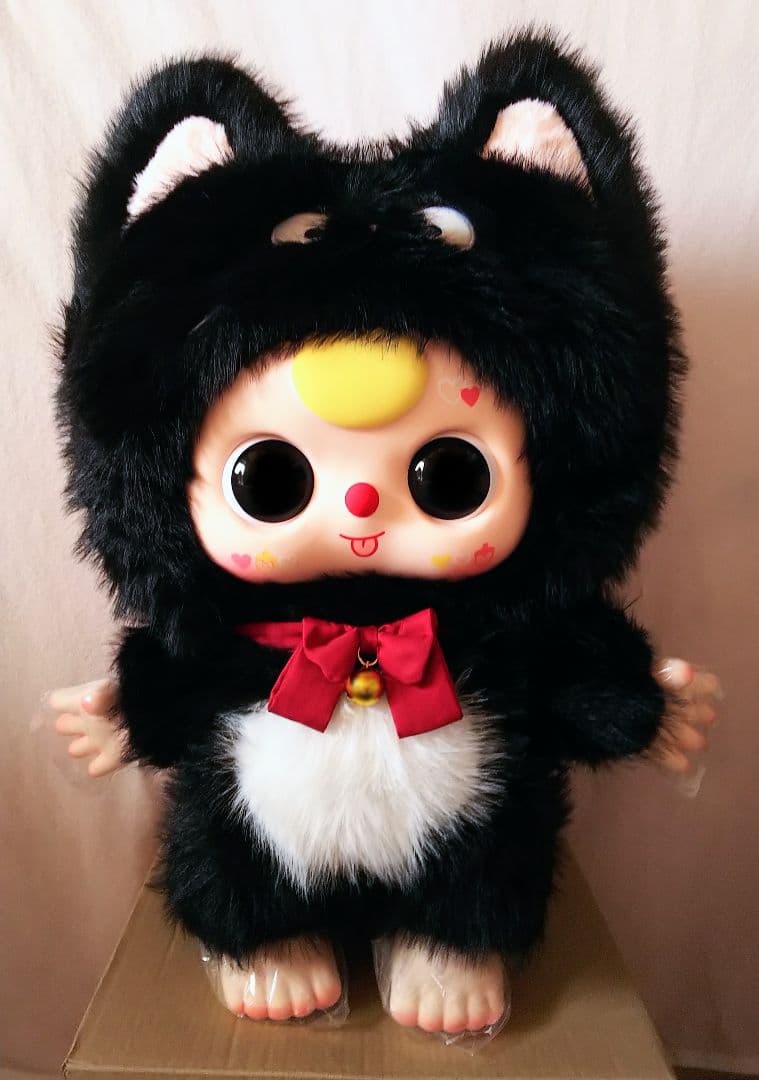 正規品 babythree 1000% 2代目 丸目 大人気 黒猫 ぬいぐるみ