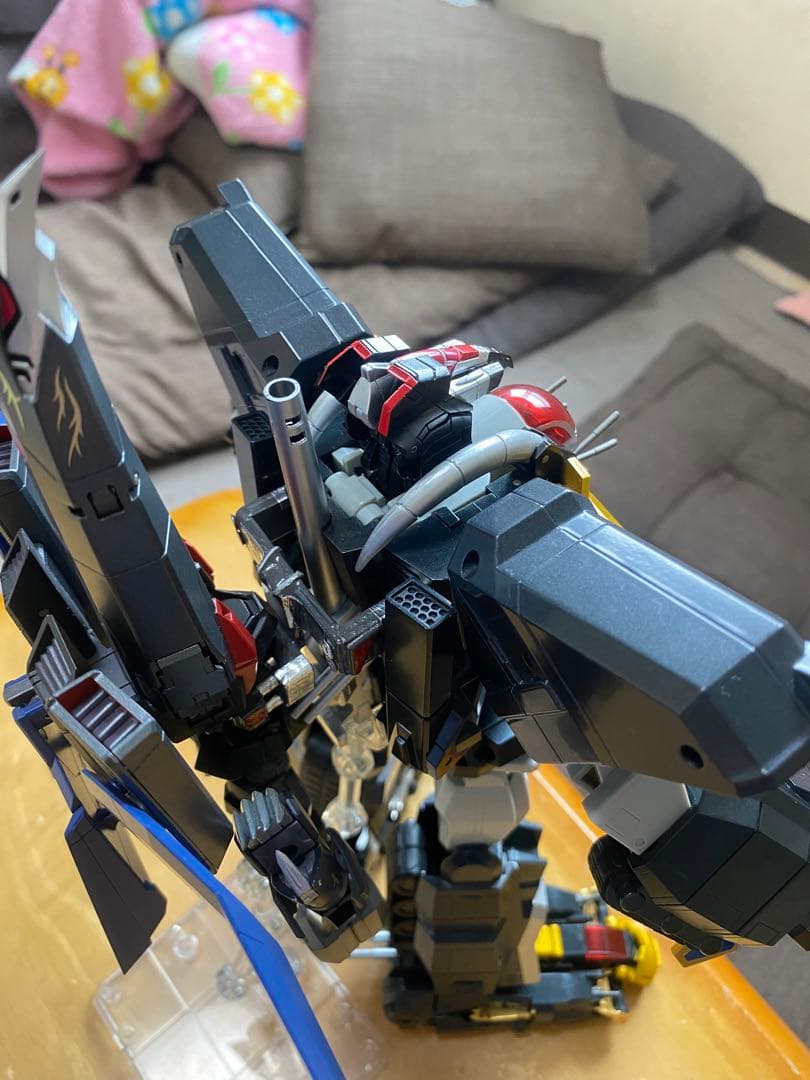 自作　超合金魂　ダンクーガ初期版　千値練ブラックウイング取り付けオプションパーツ